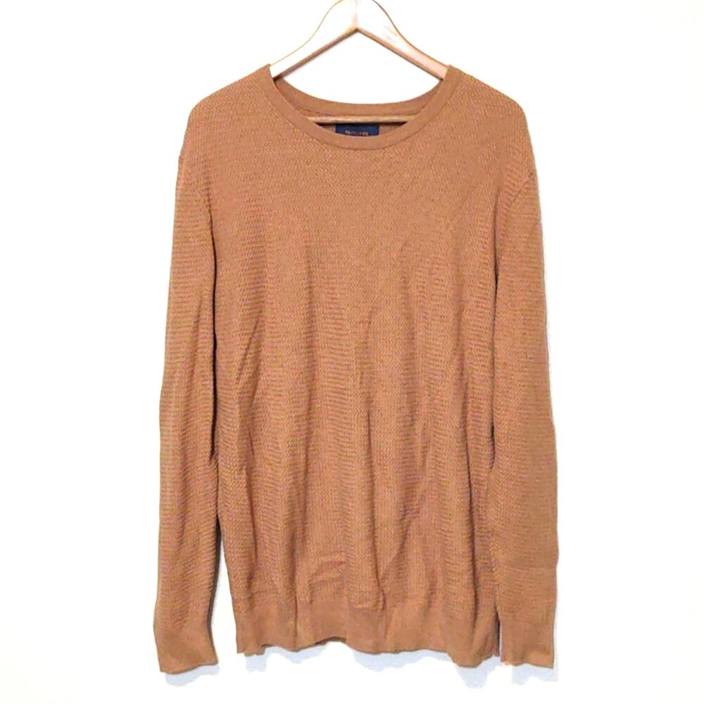 Fairlane tan sweater cotton cashmere blend